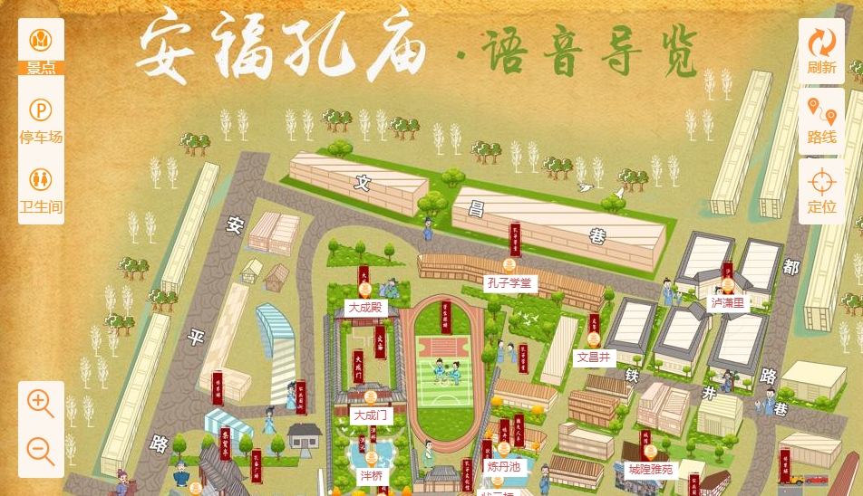 定陶手绘地图：智慧景区智能化服务的延伸